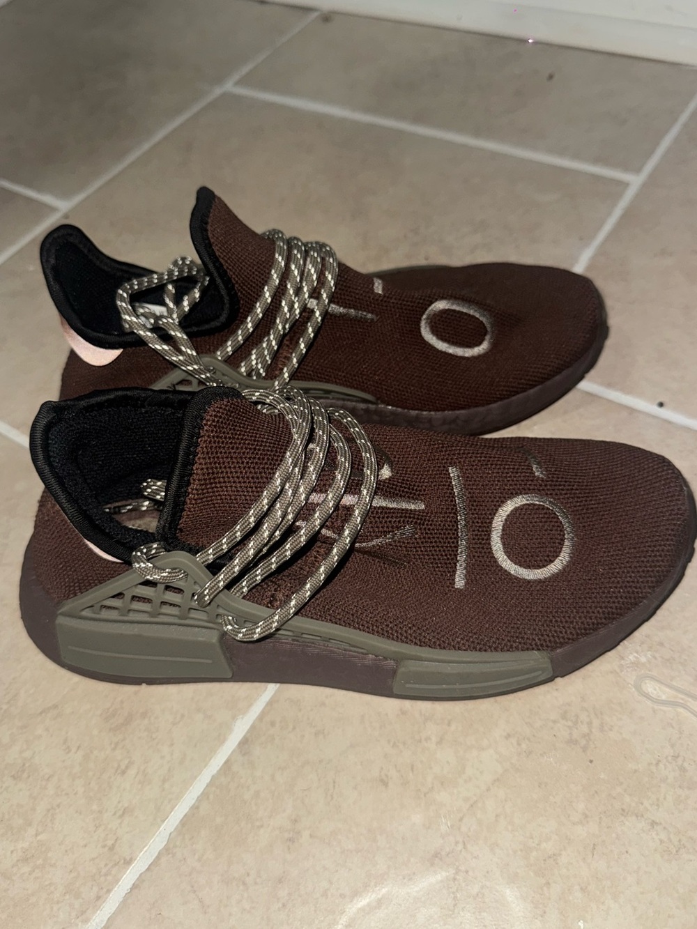 Women’s adidas human race hu Pharrell chocolate